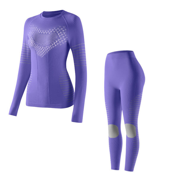 Термобілизна жіноча бесшовна Nordvik BioFlex PRO Seamless Violet комплект