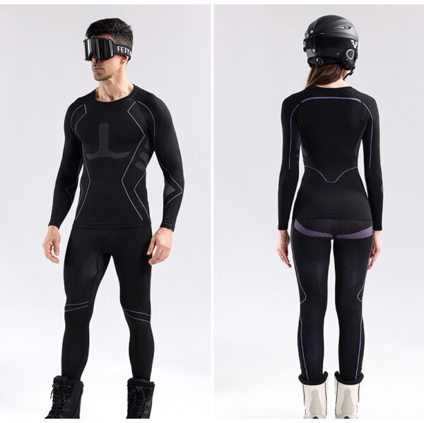 Термобілизна жіноча Nordvik StormGuard Black-Grey комплект