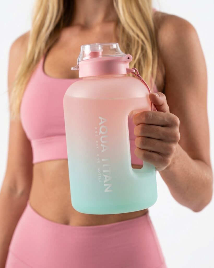 Спортивна пляшка для води Nordvik HydroPulse Gradient 1.7 л термостійка з трубочкою