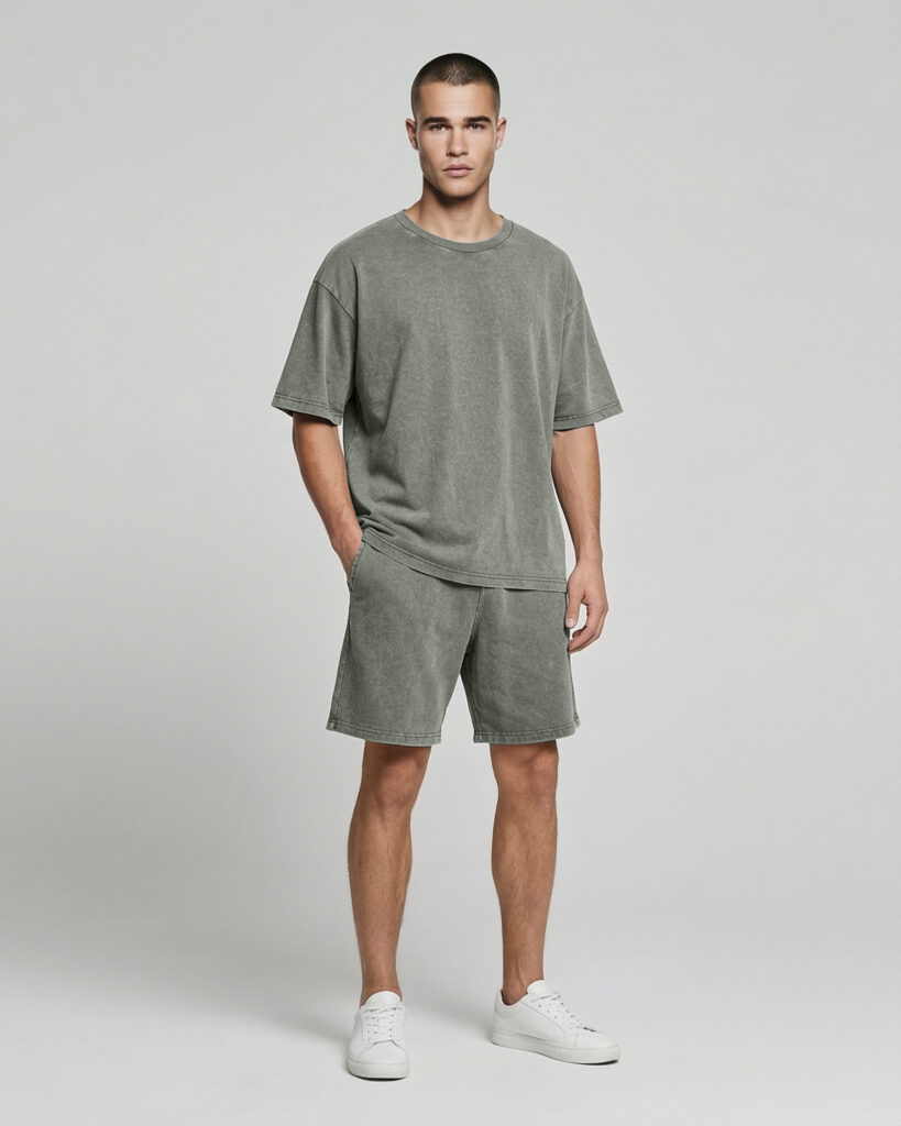 Шорти Nordvik Stone Wash — зелені