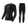 Термобілизна чоловіча Nordvik ArcticSkin Merino Ultra Black комплект з вовною меріноса