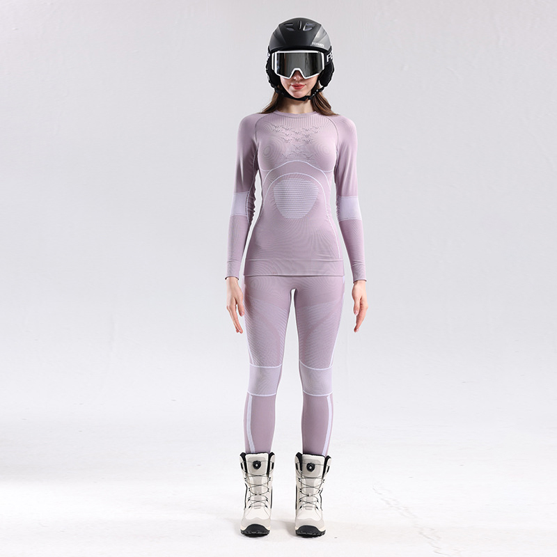 Термобілизна жіноча бесшовна Nordvik PolarShield X-40 Merino Seamless Pink комплект