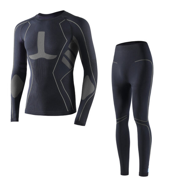 Термобілизна жіноча Nordvik StormGuard Black-Grey комплект