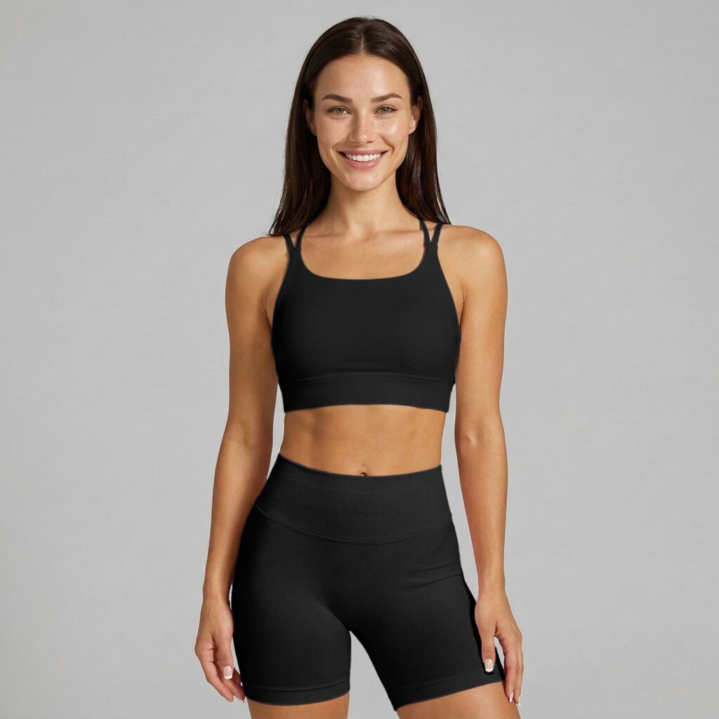 Шорти Nordvik AuraStride Peach-Sculpt — чорні