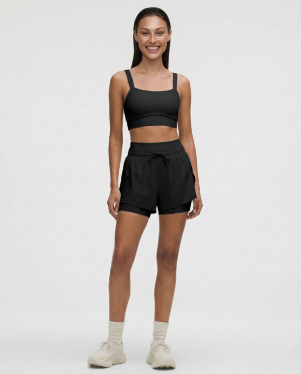 Шорти Nordvik AuraStride Double-Waist — чорні