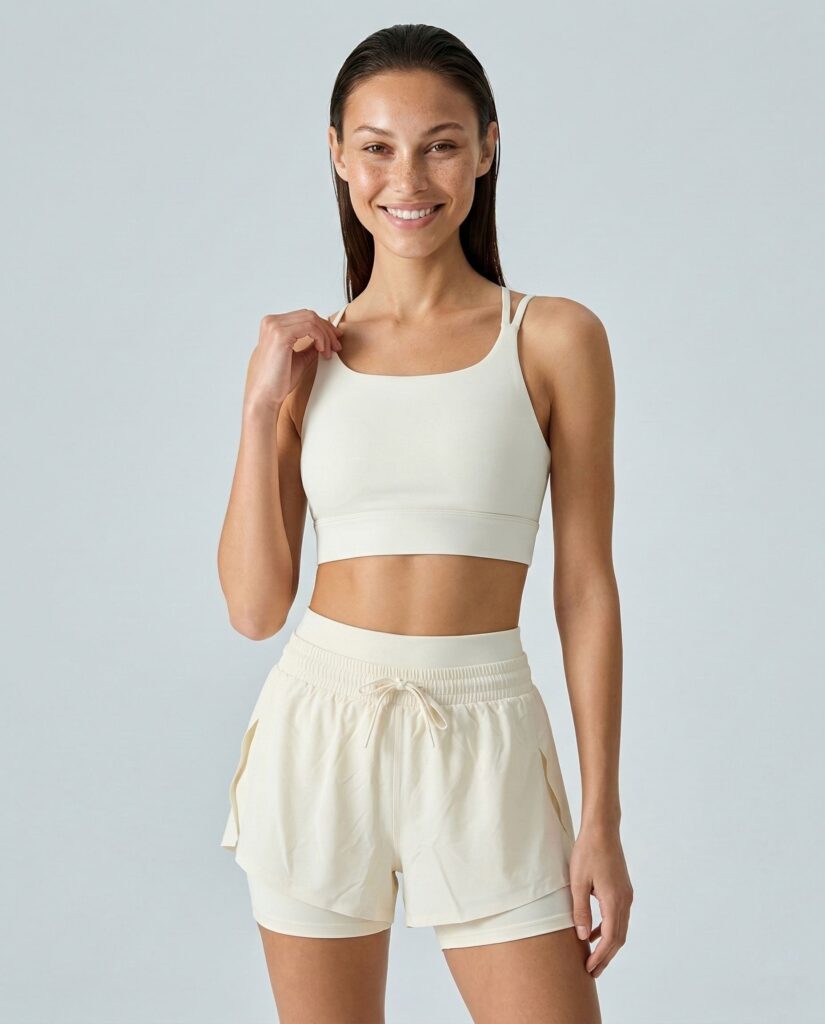 Шорти Nordvik AuraStride Double-Waist — чорні